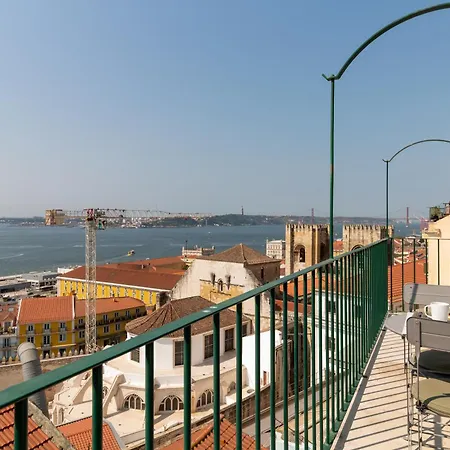 شقة Alfama Terrace River View By Lovelystay Lisboa